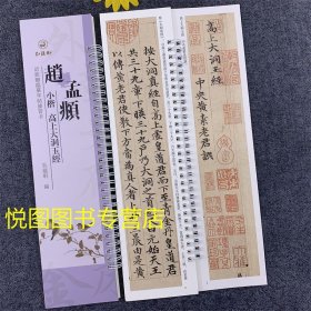 共5本近距离练习卡赵孟頫小楷道德经上下全文小楷禊帖源流卷闲雅公家传高上大洞玉经汲黯传跋快雪时晴帖 太上老君说常清静经练字卡