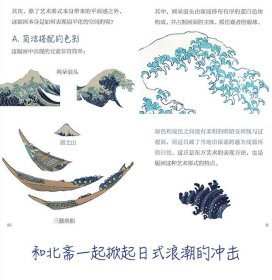 小书艺术笔记 和北斋一起来冲浪(神奈川冲浪里艺术笔记)新印象派迷你掌上阅读笔记 手绘插图详解西方欧洲绘画艺术史文化美术知识书