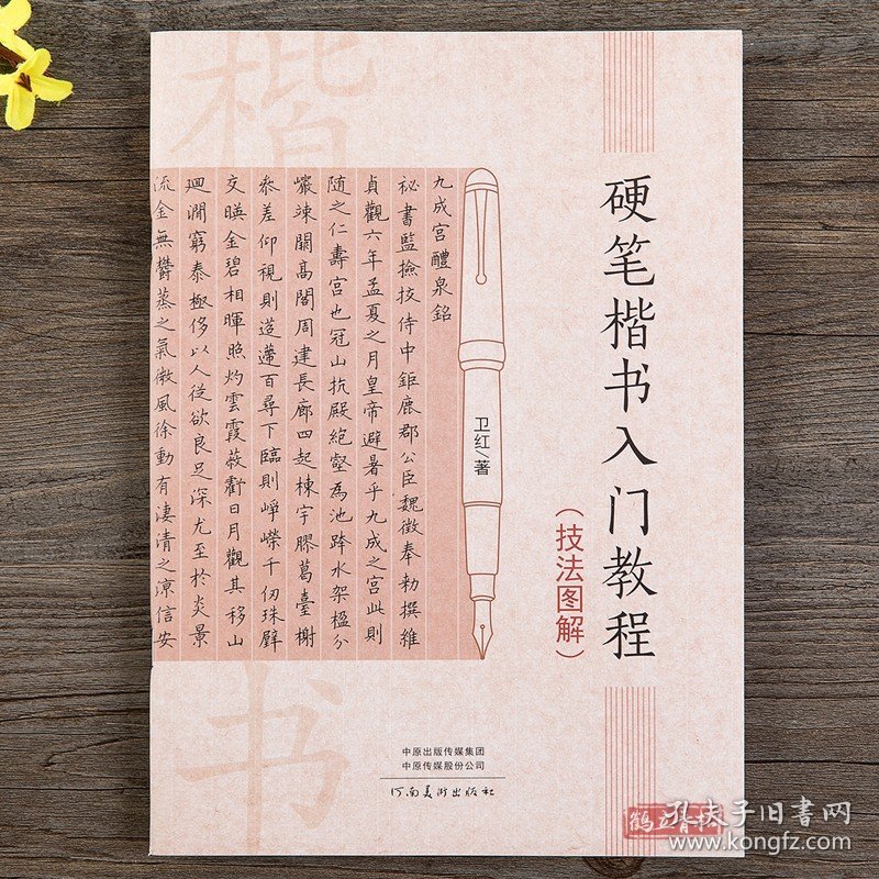 硬笔楷书入门教程技法图解 卫红著学生成人硬笔钢笔楷书书法练字帖书法技法入门训练用书钢笔硬笔临摹字帖行楷速成初学者书籍教材