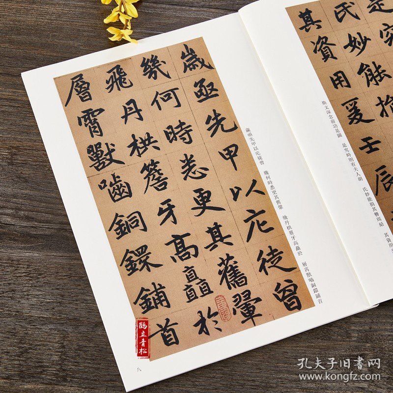 正版 赵孟頫三门记 胆巴碑 附碑帖原尺寸拉页挂图 碑帖善本 16开原碑帖原大 赵体楷书行书临摹字帖