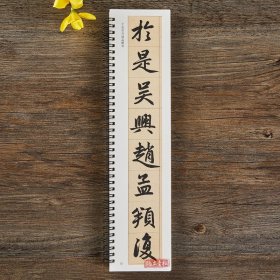 元赵孟頫三门记 近距离经典碑帖临摹字卡 楷书毛笔书法字帖