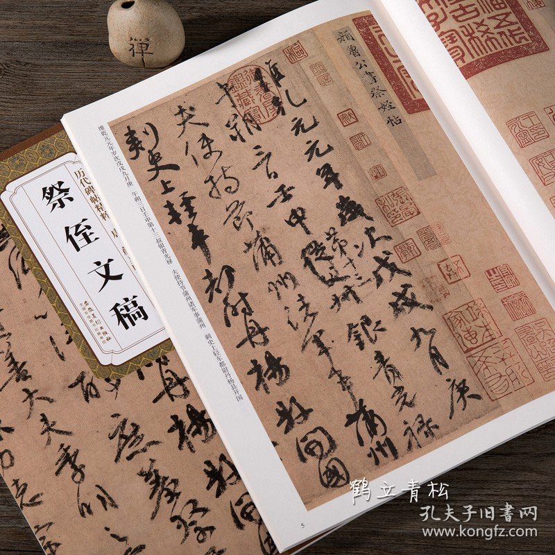 祭侄文稿 唐 颜真卿 历代碑帖精粹 行书毛笔字帖附简体旁注 《祭侄文稿》技法讲解 安徽美术