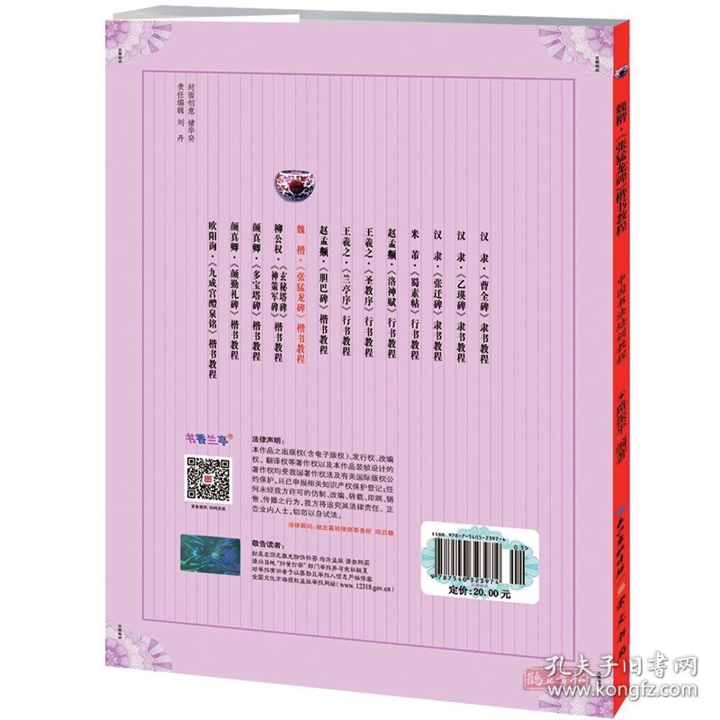 魏楷楷书教程张猛龙碑 路振平编著送宣纸 中国书法初学入门基础培训教程学生成人书法毛笔碑帖字帖培训教材图书 崇文书局