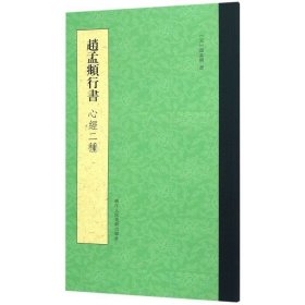 赵孟頫行书心经二种 元赵孟頫 浙江人民美术 书法篆刻 9787534076664新华正版