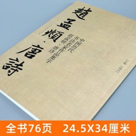 【8开76页】赵孟頫 唐诗 中国历代书法名家作品集字对照毛笔书法临帖集字古诗词赵孟俯行书书法字帖 临摹对照范本碑帖行楷 人美