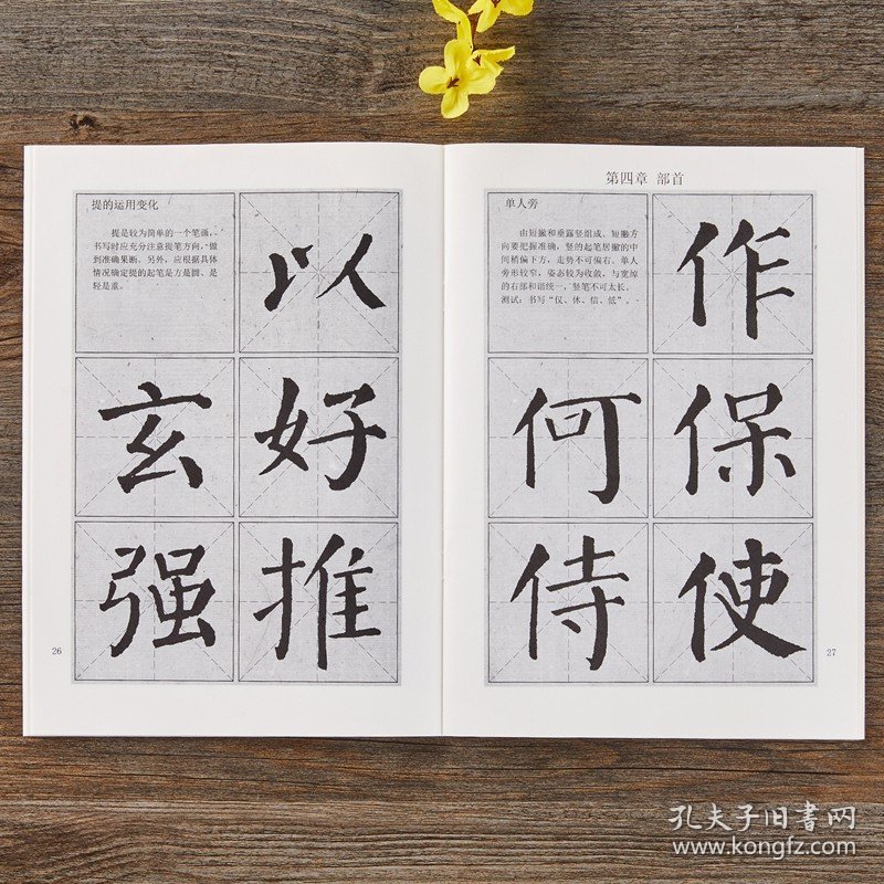 三元学生字帖 颜真卿颜勤礼碑楷书毛笔字帖教程书法入门自学习教材 笔画运用+部首结构+集字作品 颜体楷书毛笔字帖初学临摹