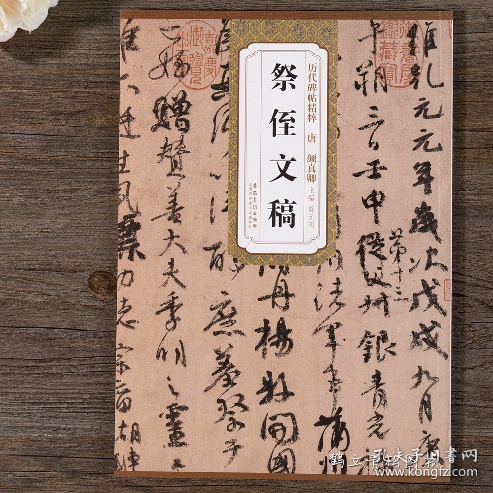 祭侄文稿 唐 颜真卿 历代碑帖精粹 行书毛笔字帖附简体旁注 《祭侄文稿》技法讲解 安徽美术