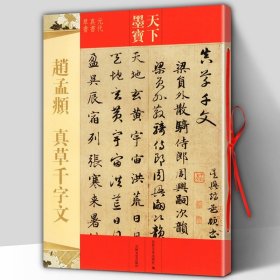 正版 赵孟頫真草千字文 天下墨宝元代真书草书  附繁体旁注毛笔软笔真书草书书法集字练字帖 书写爱好者阅读 吉林文史