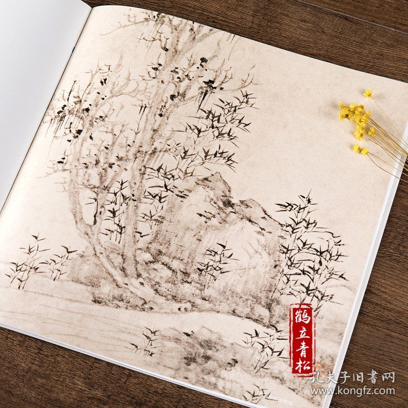 元四家中国画大师经典系列丛书 倪瓒 画谱 画集山水临摹画册艺术图书书籍