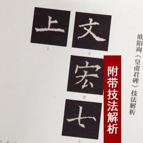 唐欧阳询皇甫君碑 皇甫诞碑历代碑帖精粹 薛元明主编 楷书毛笔书法字帖 安徽美术