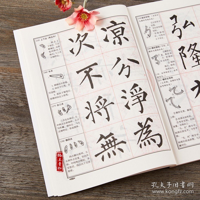 楷书入门大字帖柳体柳公权神策军碑玄秘塔碑 中国书法初学入门教程武道湘编著学生成人毛笔字帖培训教材 崇文书局