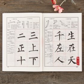 楷书入门大字帖柳体柳公权神策军碑玄秘塔碑 中国书法初学入门教程武道湘编著学生成人毛笔字帖培训教材 崇文书局