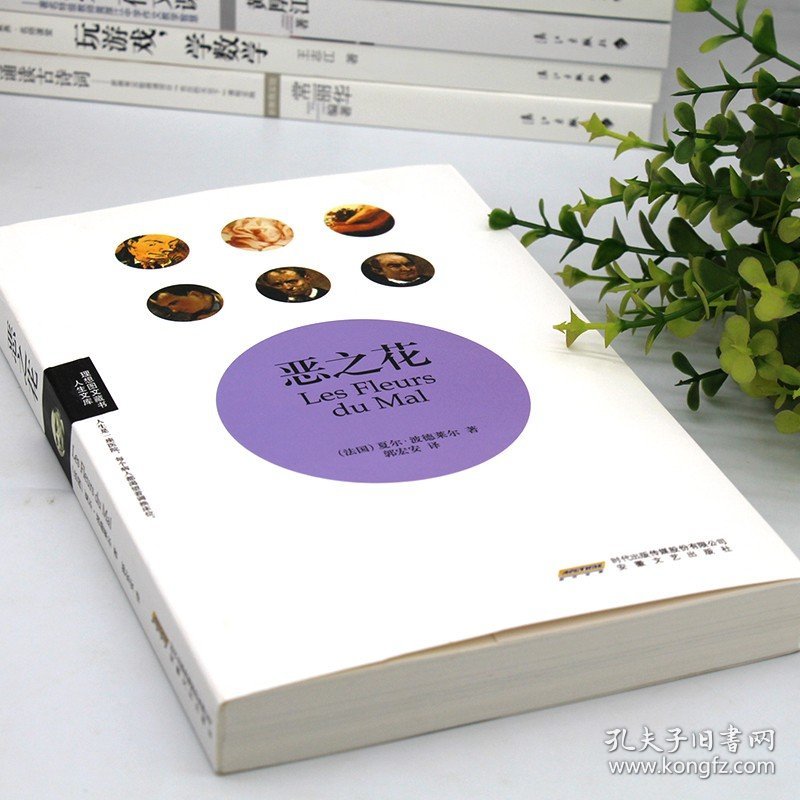 点击查看原图 恶之花 法波德莱尔著郭宏安译收录诗集恶之花+散文诗集巴黎的忧郁外国诗歌书籍