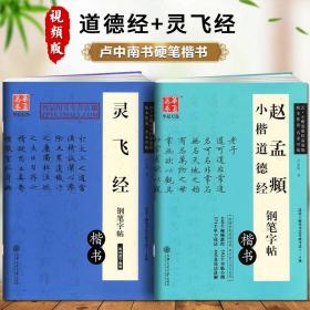 2本 灵飞经赵孟頫小楷道德经 钢笔楷书字帖 卢中南书适用书法等级考试7-9级 硬笔书法临摹字帖练字本笔画讲解偏旁部首华夏万卷