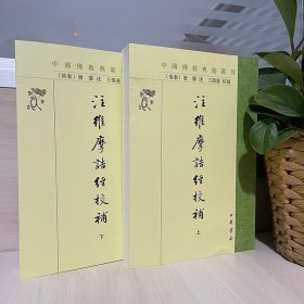 现货正版 注维摩诘经校补（中国佛教典籍选刊全2册） 王孺童 校著 中华书局出版