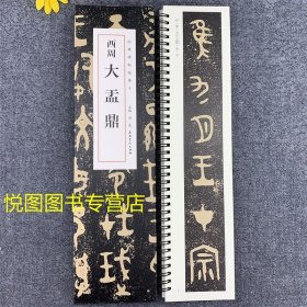 西周大盂鼎 经典碑帖近距离临摹字卡 洪亮主编 篆书大篆西周金文盂鼎毛笔书法字帖 学生成人练字卡安徽美术48页