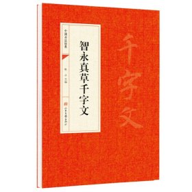 智永真草千字文正版原帖中国书法经典初学者入门字帖毛笔简体旁注毛笔字帖书法 初学成人学生临摹帖 古帖练毛笔书法赏析教程书籍