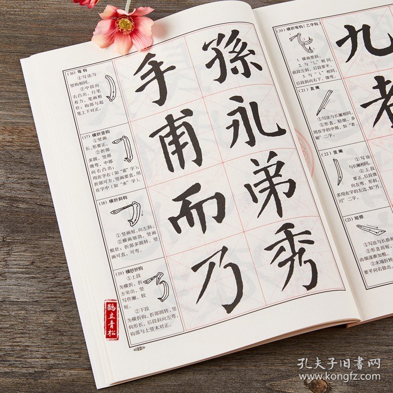 楷书入门大字帖颜体颜真卿勤礼碑中国书法初学入门教程武道湘编著学生成人毛笔字帖培训教材 长江出版传媒崇文书局