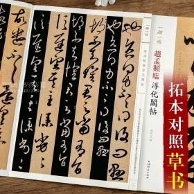 一碑一帖对照 赵孟頫临淳化阁帖 毛笔软笔行书草书碑帖临摹字帖附繁体旁注孙宝文编碑帖对照临习上海辞书出版社