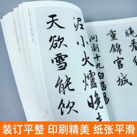 【8开76页】赵孟頫 唐诗 中国历代书法名家作品集字对照毛笔书法临帖集字古诗词赵孟俯行书书法字帖 临摹对照范本碑帖行楷 人美