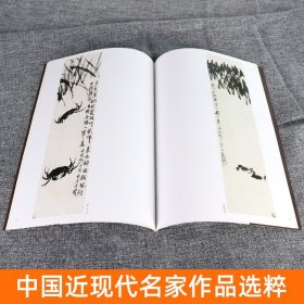 正版8开 齐白石 花鸟画集 中国近现代名家作品选粹 国画水墨花鸟画写意工笔虾技法临摹范本毛笔绘画基础入门教程画册真迹作品 人美