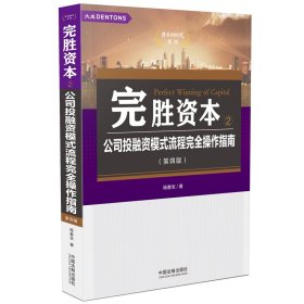 完胜资本2——公司投融资模式流程完全操作指南（第4版）