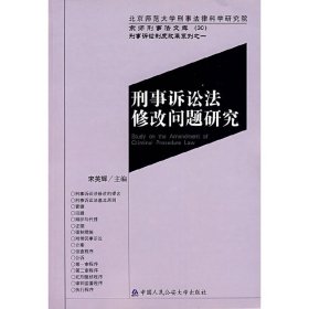 刑事诉讼法修改问题研究 京师刑事法文库