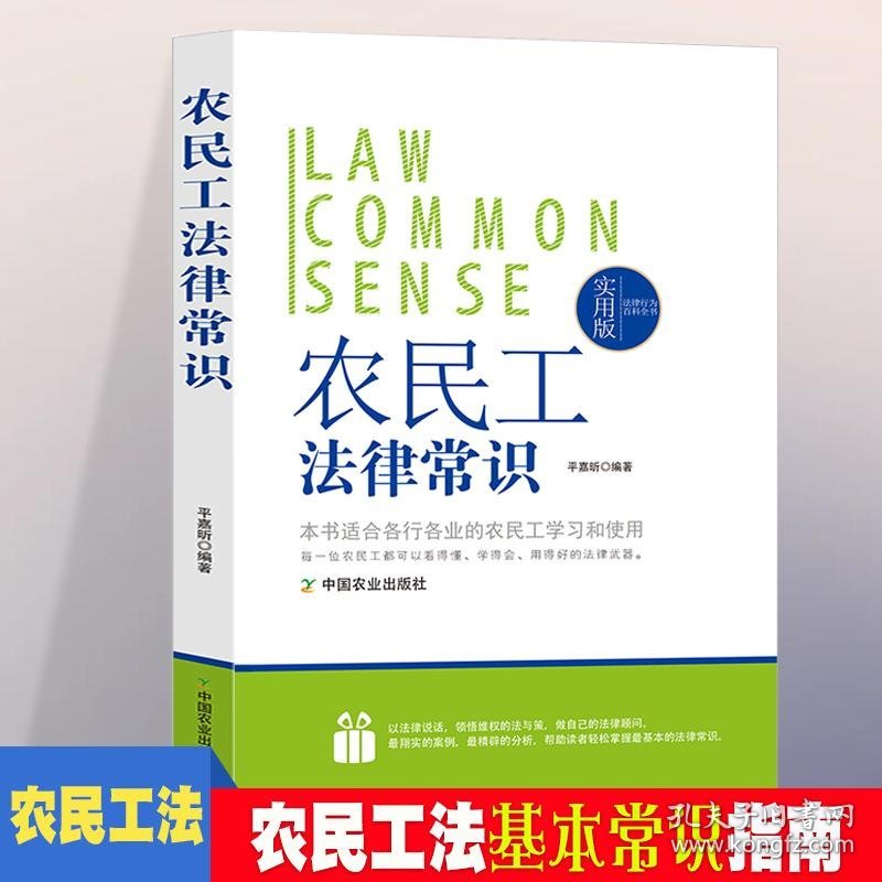 法律行为百科全书-农民工法律常识  法律常识基础知识认知 农民工法的基本法律法规 普通人一读就懂的法律知识全知道 农民工法法律考试辅助书用书 常用法律书籍大全