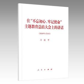 在不忘初心牢记使命主题教育总结大会上的讲话 32开单行本