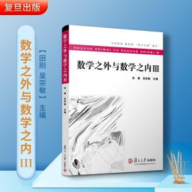 数学之外与数学之内III 复旦大学出版社 田刚吴宗敏主编 英才计划 中学数学课数学课教辅教师教辅