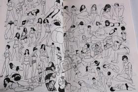 绘画人体动态6000例女性男生人物人体结构速写手绘素描插图动画漫画手绘画技法坐立卧运动姿势动作姿态临摹大全集资料素材书籍
