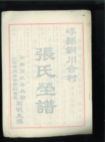 崞县铜川合村张氏茔谱（山西省忻州市原平市同川镇合村）墓主张宝善、李巧鱼。