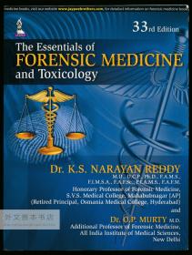 The Essentials of Forensic Medicine and Toxicology 英文原版-《法医学与毒理学》（第33版）