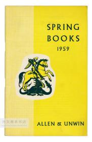 George Allen and Unwin Ltd.: Spring Books 1959 英文原版-《乔治·艾伦与昂温出版公司1959年春季出版书目》