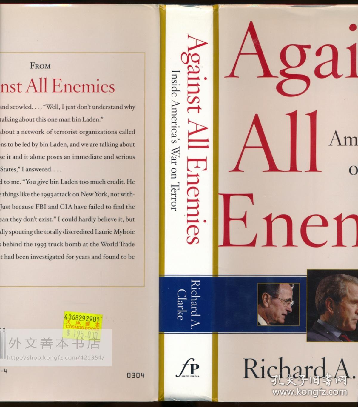 Against All Enemies: Inside America's War on Terror 英文原版-《对抗所有人：美国反恐战争内幕》