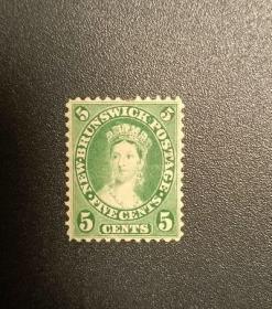 加拿大新不伦瑞克1860维多利亚女王1枚新