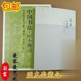 中国书法167个练习书法技法分析与训练邱振中毛笔笔法与章法字帖