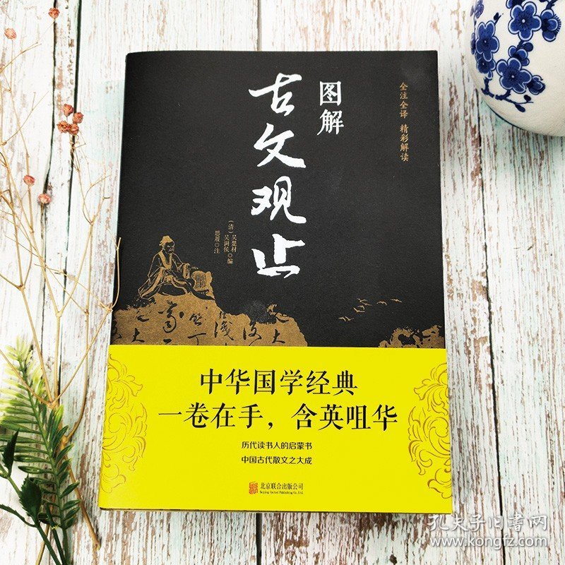 图解古文观止正版原著历代读书人的启蒙书中国古代散文之大成书籍一卷在手含英咀华古文经典书籍国学经典中国古代古典文学古文鉴赏