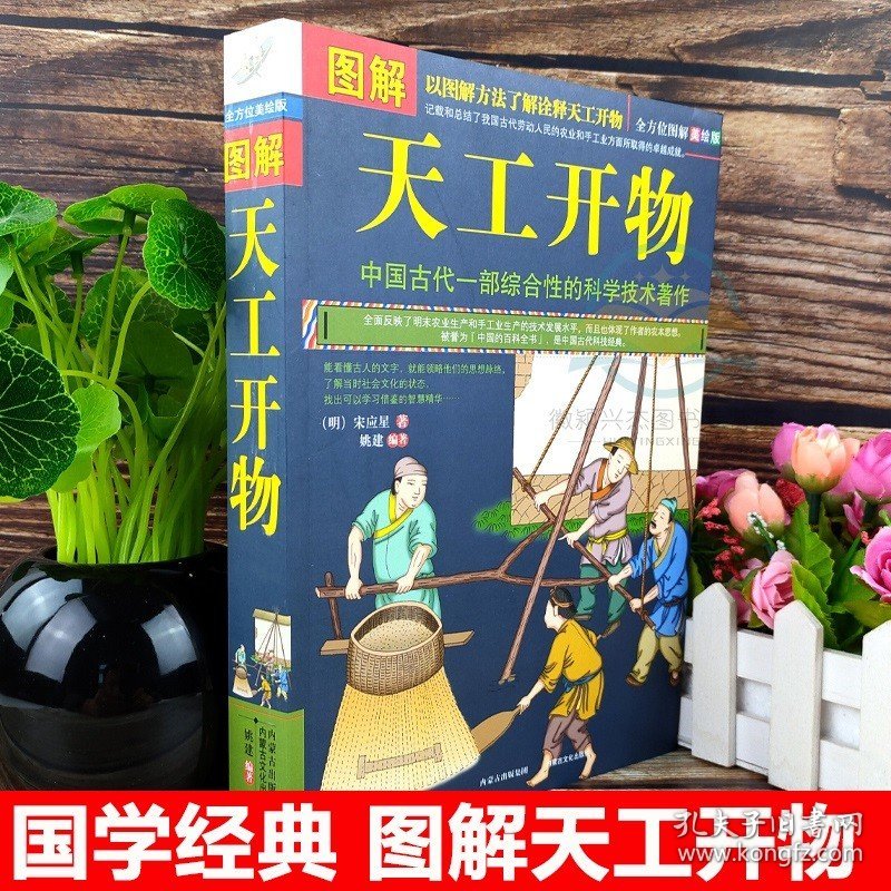 典籍里的中国 图解 天工开物 完整版 中国古代一部综合性的科学技术著作 文白对照 天工开物正版 图说 (明)宋应星著中国民俗大全