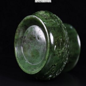 臻品旧藏和田玉 瓶一对长12/24CM，单重1654克