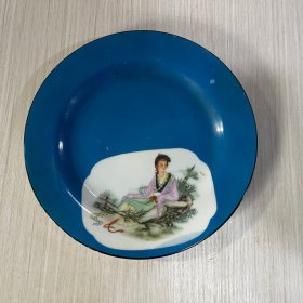 唐山瓷厂仕女茶具一套