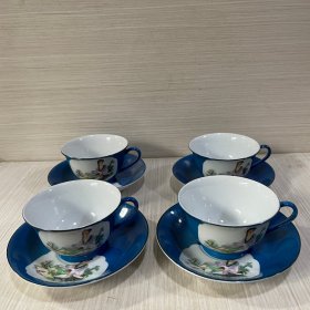 唐山瓷厂仕女茶具一套