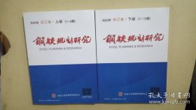 2022年合订本.上册【1---6期】钢铁规划研究2022年合订本.下册【7---12册】钢铁规划研究【两本合售】