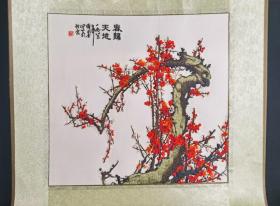 春归天地（布面刺绣）