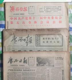 广西日报原版合订本80-84年共24本合售，55元/本，详目见描述，老报纸 生日报