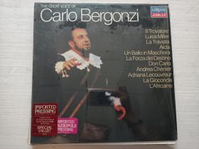 【黑胶唱片】the great voice of carlo bergonzi  具体见图