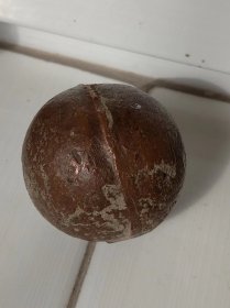 清代老紫铜铜球