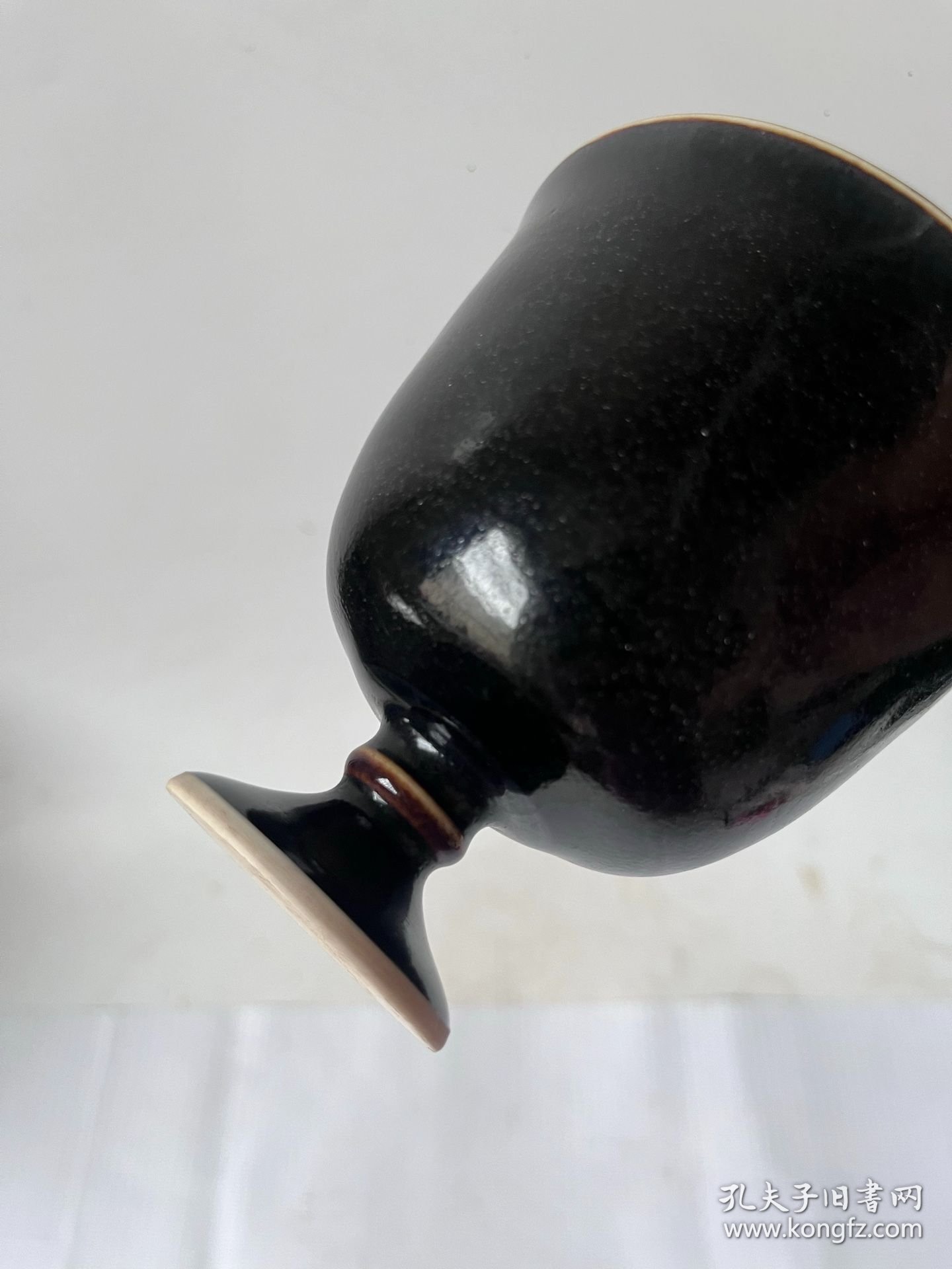 点击查看原图 黑定高足杯 口径9cm1 高度9cm