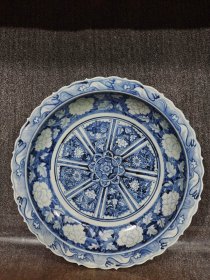 青花盘子
口径45cm
高度7.5cm