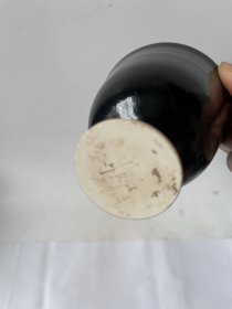 黑定高足杯 口径9cm1 高度9cm